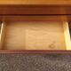 Vintage sideboard in wood, metal foot, 6 drawers