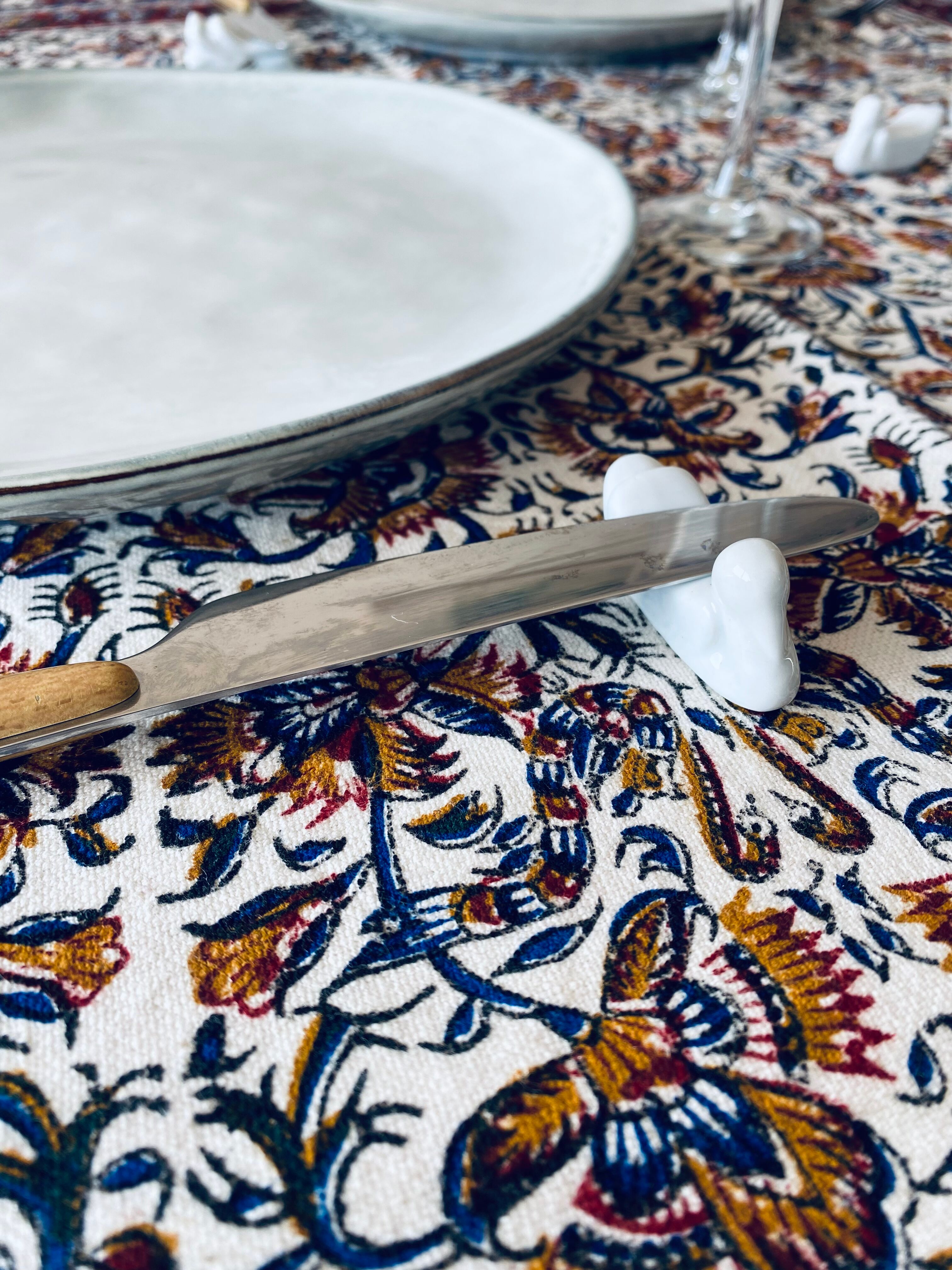 10 antique ceramic knife holders