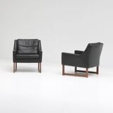 Pair of leather armchairs by Rudolf Bernd Glatzel for Kill International 1960