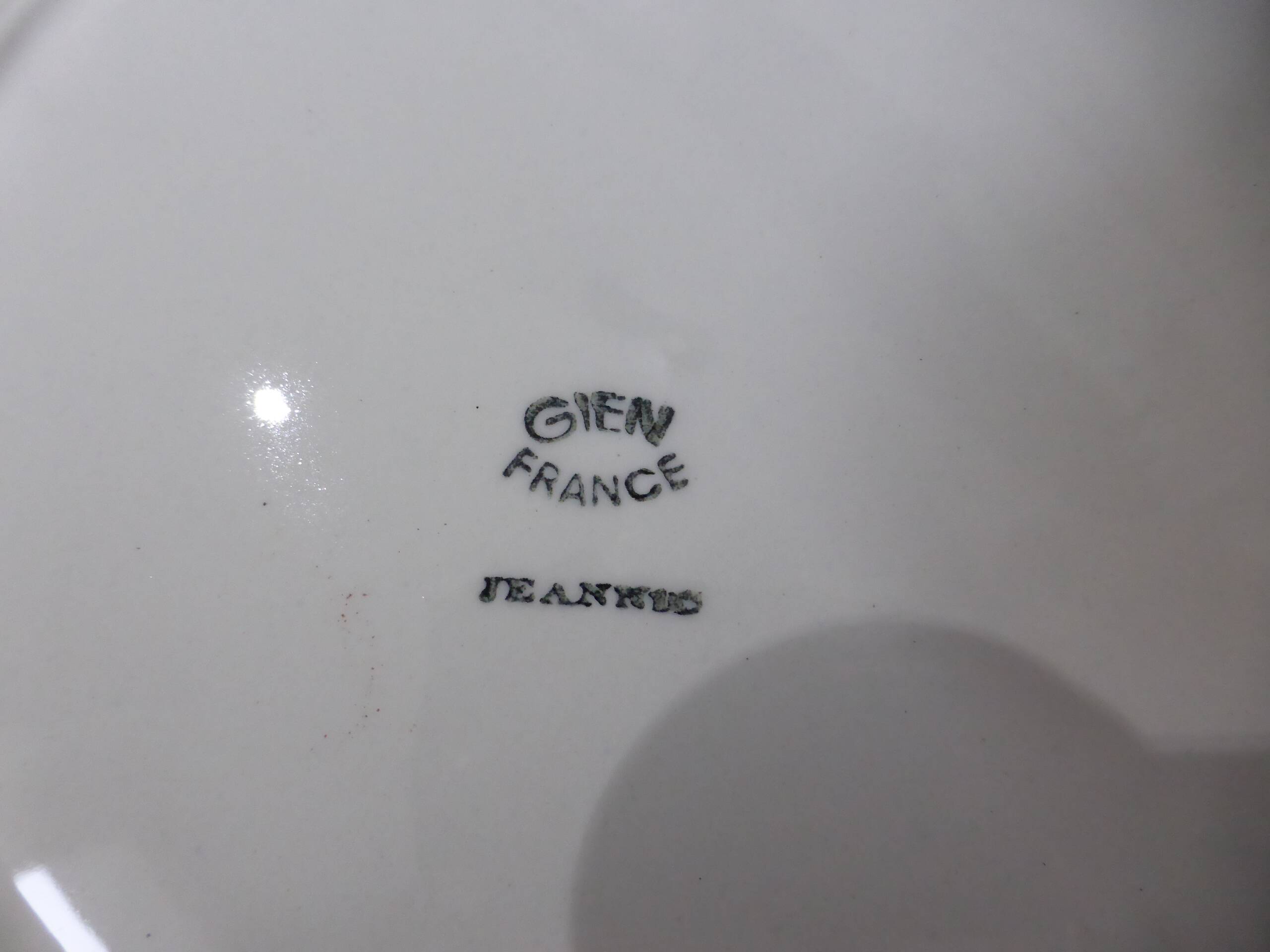 5 flat plates from Gien Jeannino