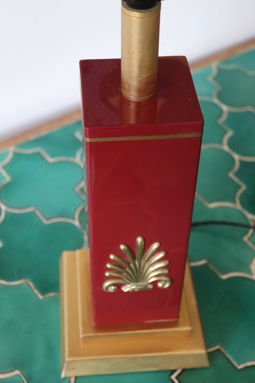 Unilux vintage red lamp base