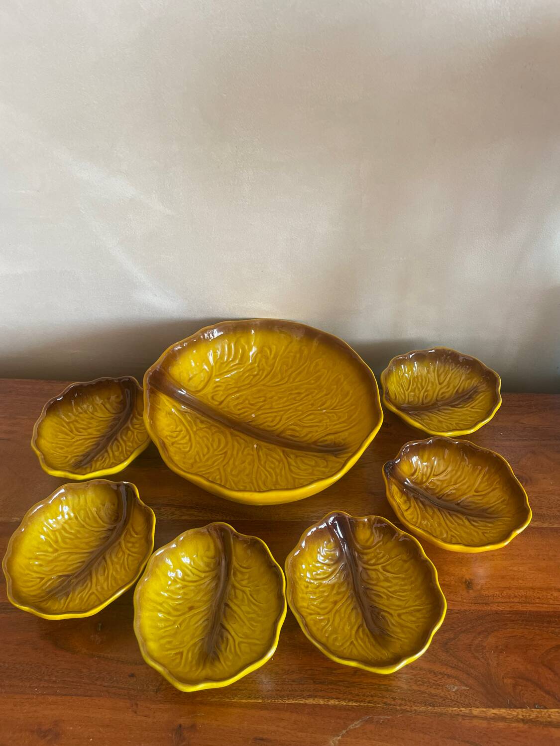 Cabbage salad bowl and bowls