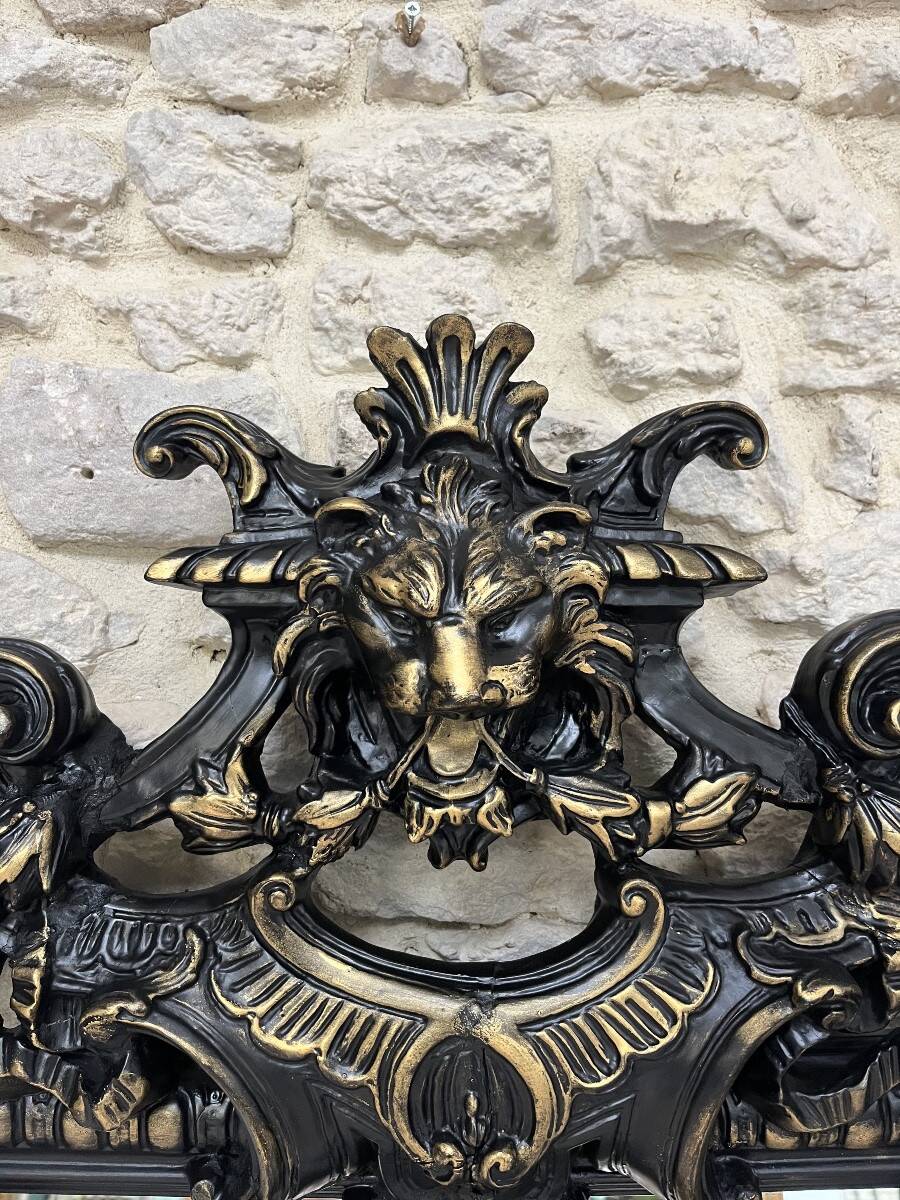 Miroir Ancien à Parecloses époque Napoléon III 152cm/90cm Glace Biseautée