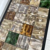 Vintage metal and earthenware coffee table from the 50s/60s