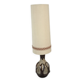 Lampe en céramique marron de Besigheimer Leuchten avec base éclairée