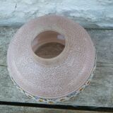 Art Deco vase in frosted glass with daisy frieze pattern