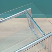 Table basse en verre, design danois, années 1970, production : Danemark