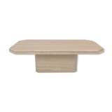 Italian travertine coffee table, 1980's