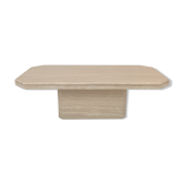 Italian travertine coffee table, 1980's