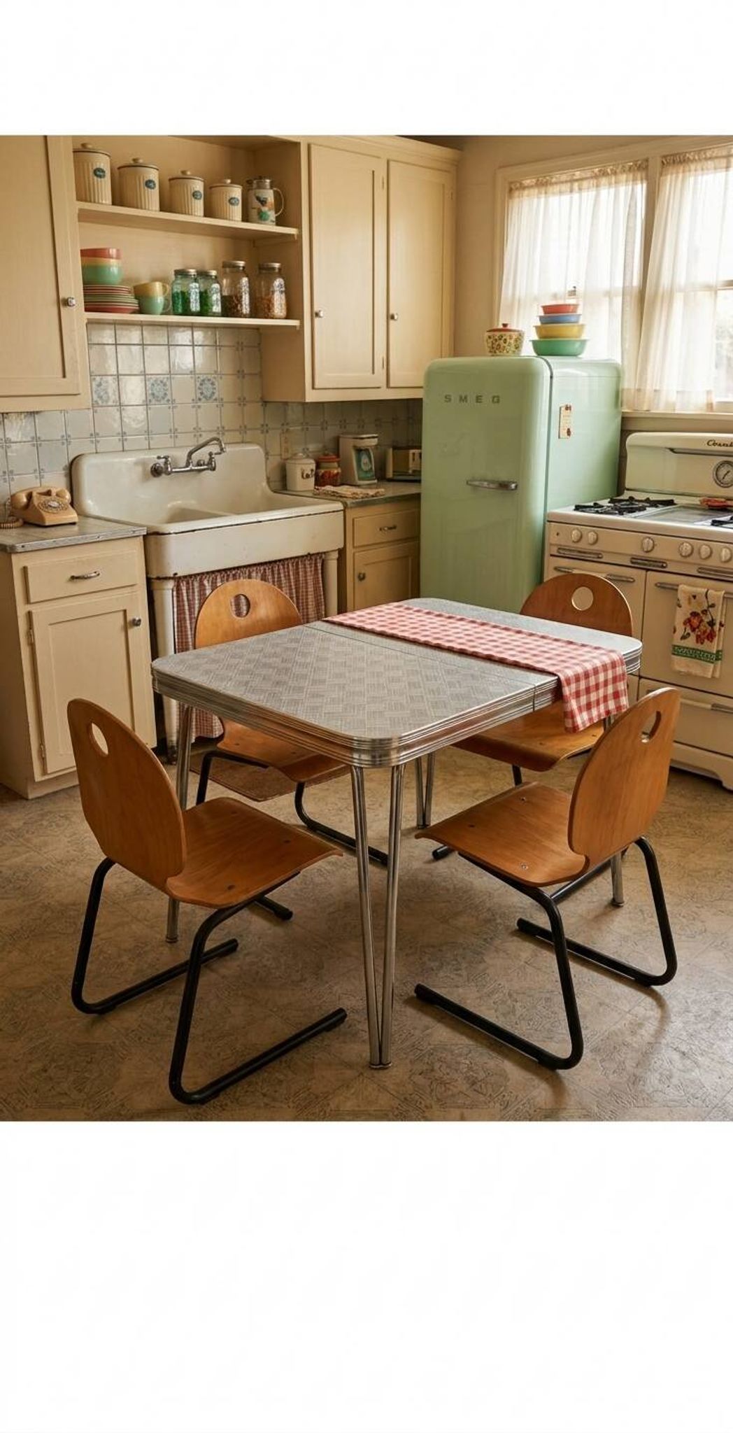 4 vintage school chairs from the 70s