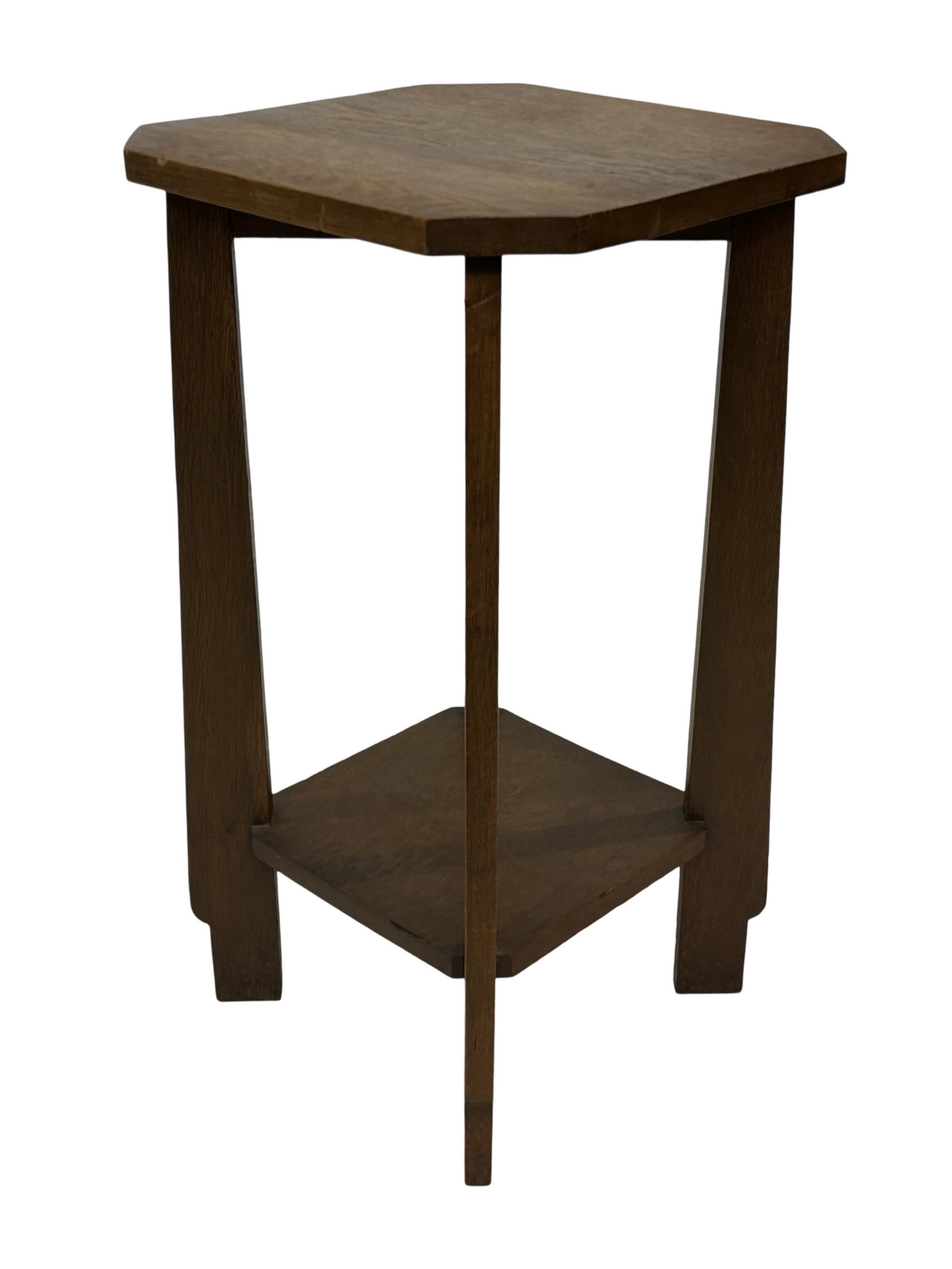 Art Deco plant table side table Oak 1950s