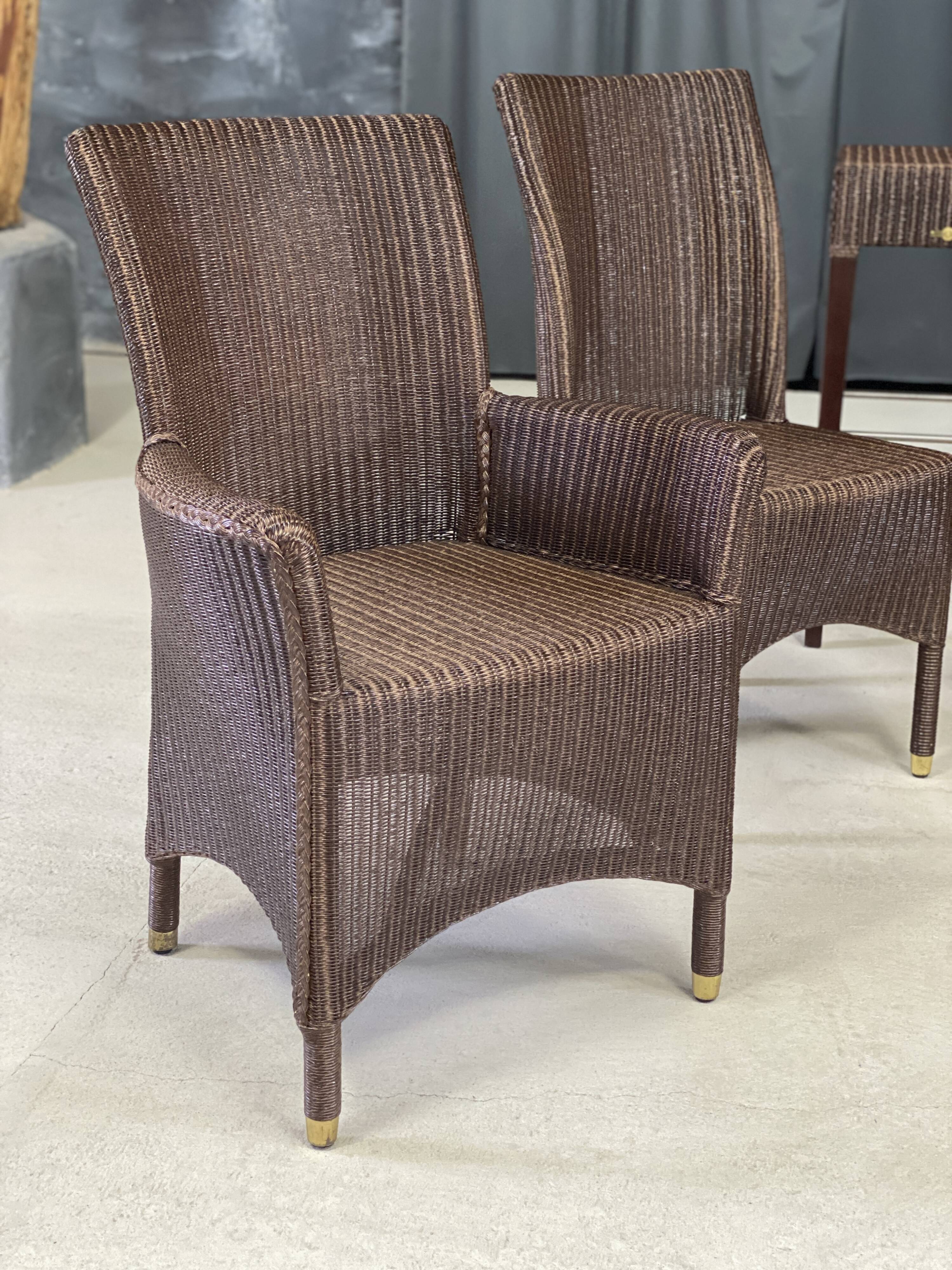 Vincent Sheppard wicker dining set, 8 pieces