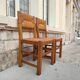 8 Chaises paillées années 50