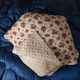 Boutis old antique quilted blanket with floral decoration - circa 1900/1920