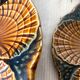 Assiettes à huîtres barbotine Sarreguemines