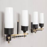 Pair of Italian mid-century wall scones, 1960s