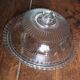 Large glass bell jar and its vintage cheese dessert plate.