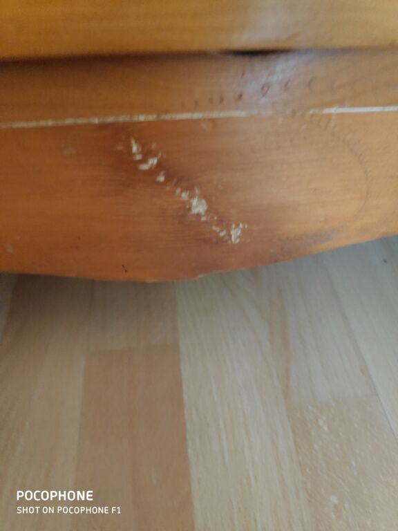 English pine chest of drawers