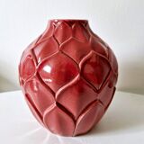 Art Deco artichoke vase Saint Clément ceramic