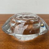 Glass candlestick from the mid-century Danish Capriole series by Royal Copenhagen, 1960s.