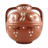 Vase à oreilles faïence Quimper hb henriot art/deco/odetta/ceramic 20th