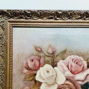 H. Schlehuher -  Huile Sur Toile « Bouquet de roses »