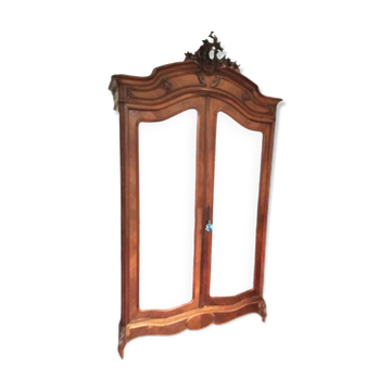 Armoire ancienne, Armoire style Louis XV avec miroir