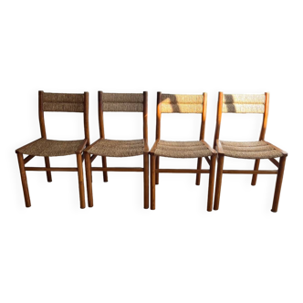 Chaises Pierre Gautier-Delaye 🇫🇷 modèle "Week-end" éditions Vergnères, années 60