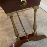 Travertine and wood coffee table from the 60s-70s