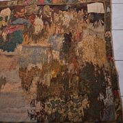 Tapisserie de laine "Verdure Flamande" de la manufacture Robert Four