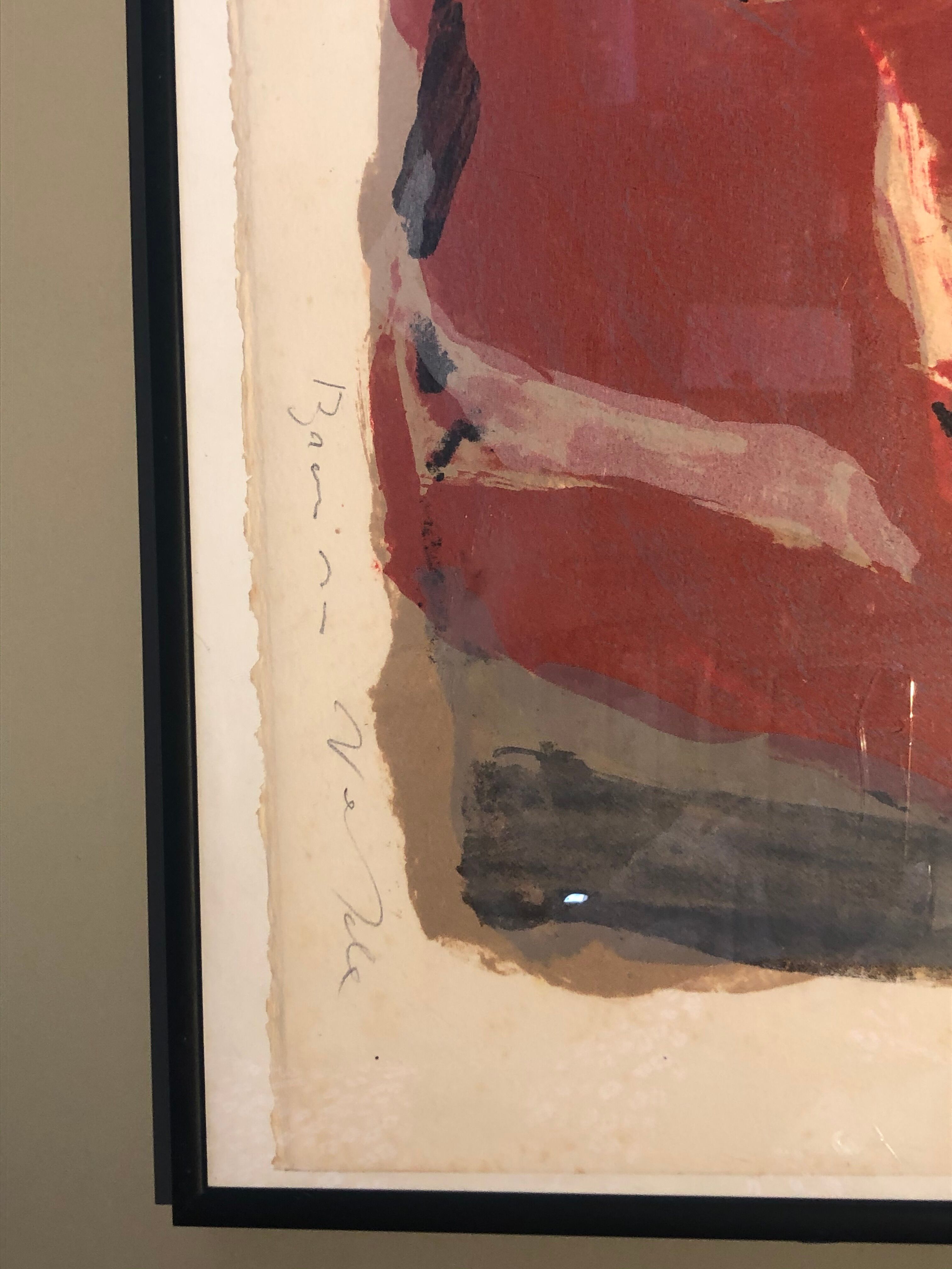 Lithograph Head of Bram Van Velde