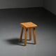 Vintage stool by Charlotte Perriand, Les Arcs, France
