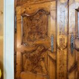 Bressan buffet with two bodies from the Louis XV period in walnut and elm.