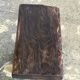 Small stool, black solid teak accent stool wabi-sabi L30 W8.5 H6.