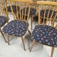 Lot of 6 bistro bar chairs from the 1960s