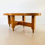 Oval coffee table by Guillerme and Chambron for "Your home", France 60s