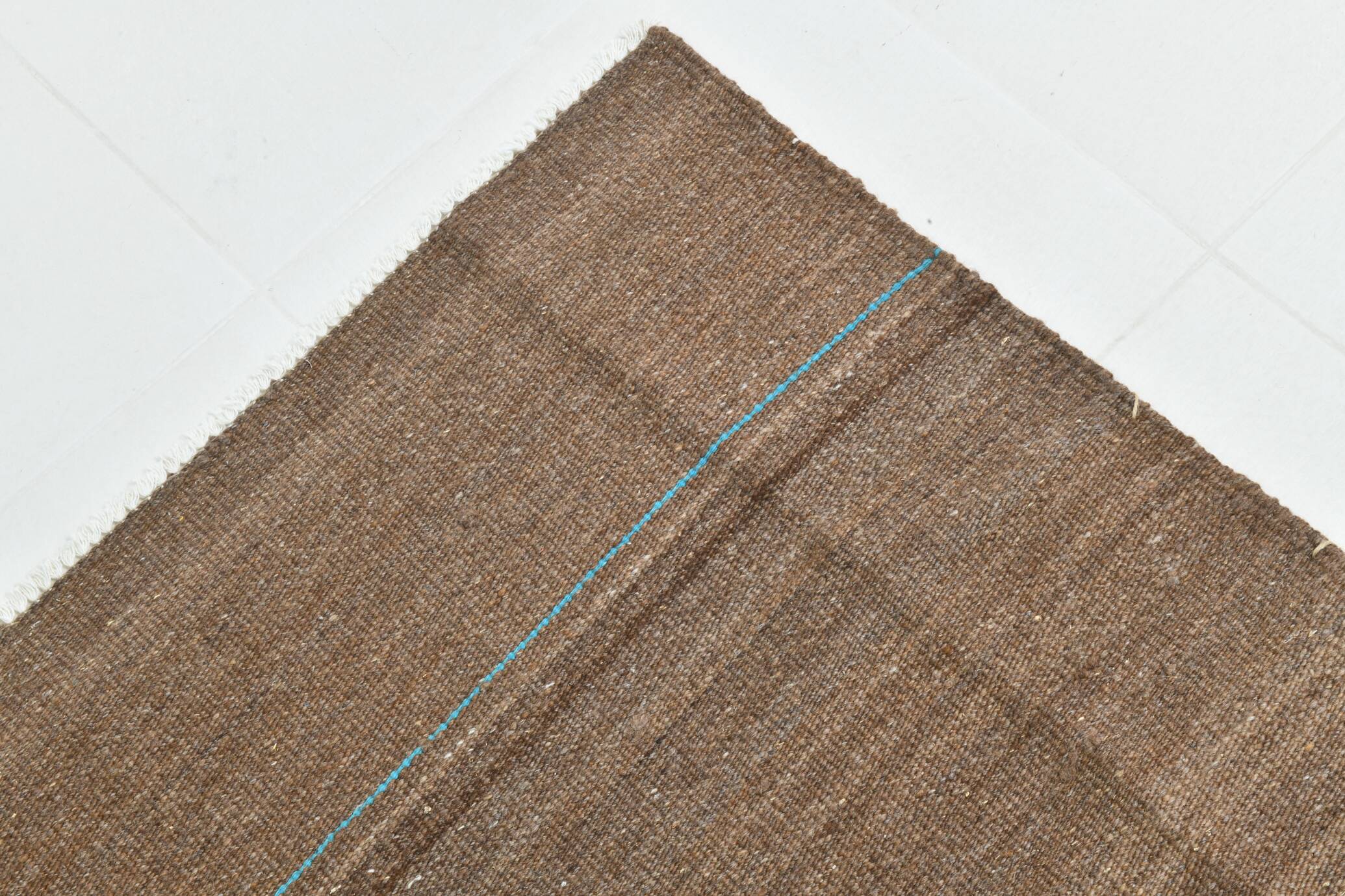 7x11 Brown Turkish Large Kilim Rug, Ethnic Patterned Rug, 221x331 Cm