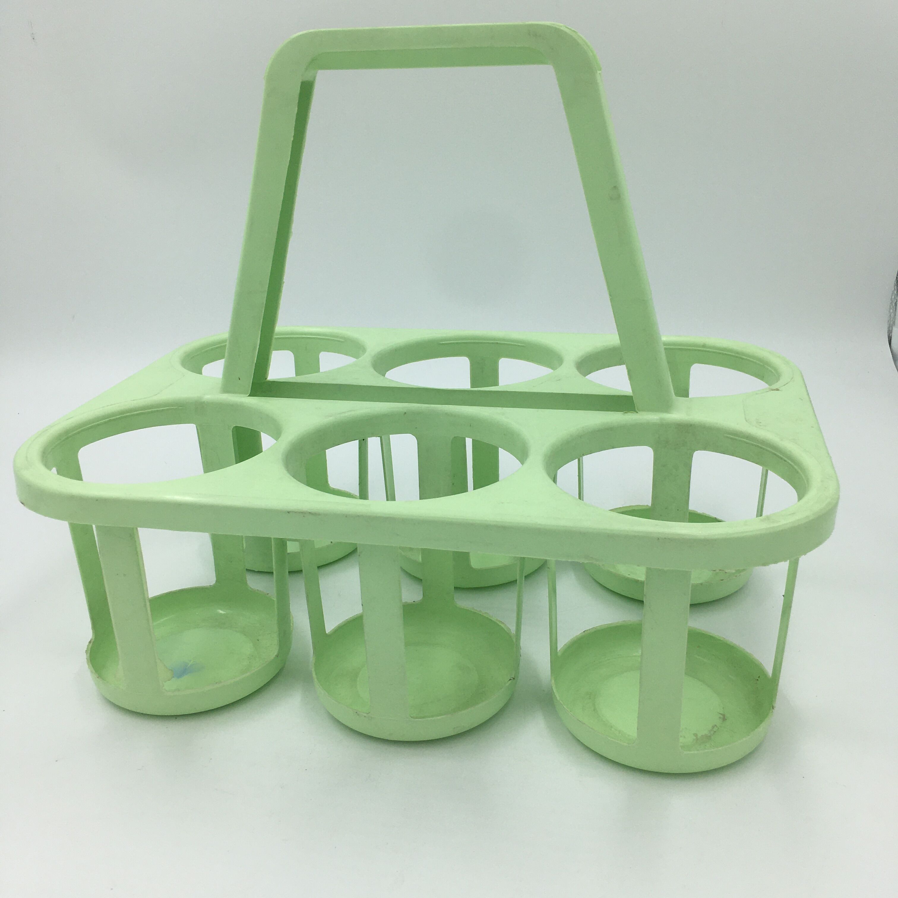Vintage anise green bottle holder