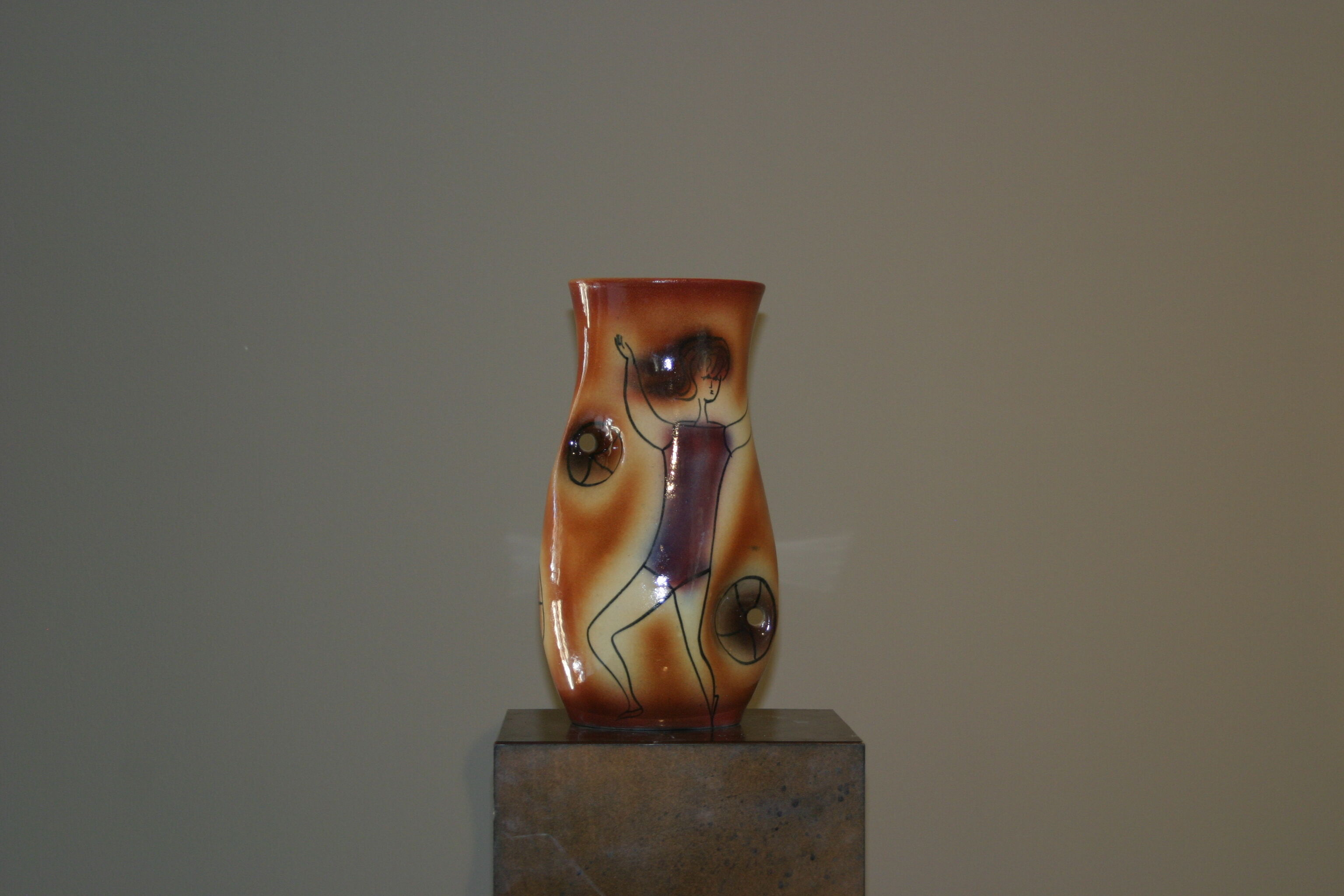Vase with dancers