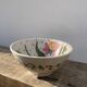 Ceramic salad bowl or decorative plate flower decoration