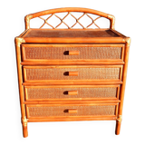 Vintage rattan chest of drawers - Perfect condition