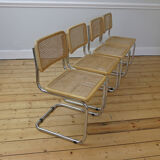 Set of 4 cesca chairs Marcel Breuer, 1970s