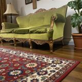 Vintage green baroque sofa / three-seater / sofa