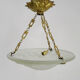 Art Deco washbasin suspension Loti Nancy, Delatte, glass paste, floral decoration