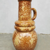 Vintage XL ceramic vase West Germany ‘Earth tones’
