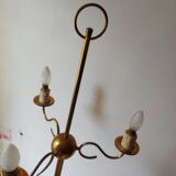 Vintage lamp lamp 3 brass lights