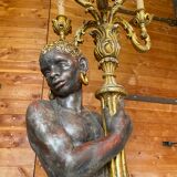 Nubian torch floor lamp