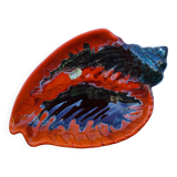 Grand bol en céramique vintage française de Vallauris en forme de coquillage