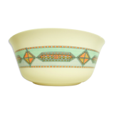 Vintage Arcopal saladier with geometric decoration