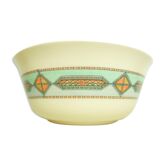 Vintage Arcopal saladier with geometric decoration